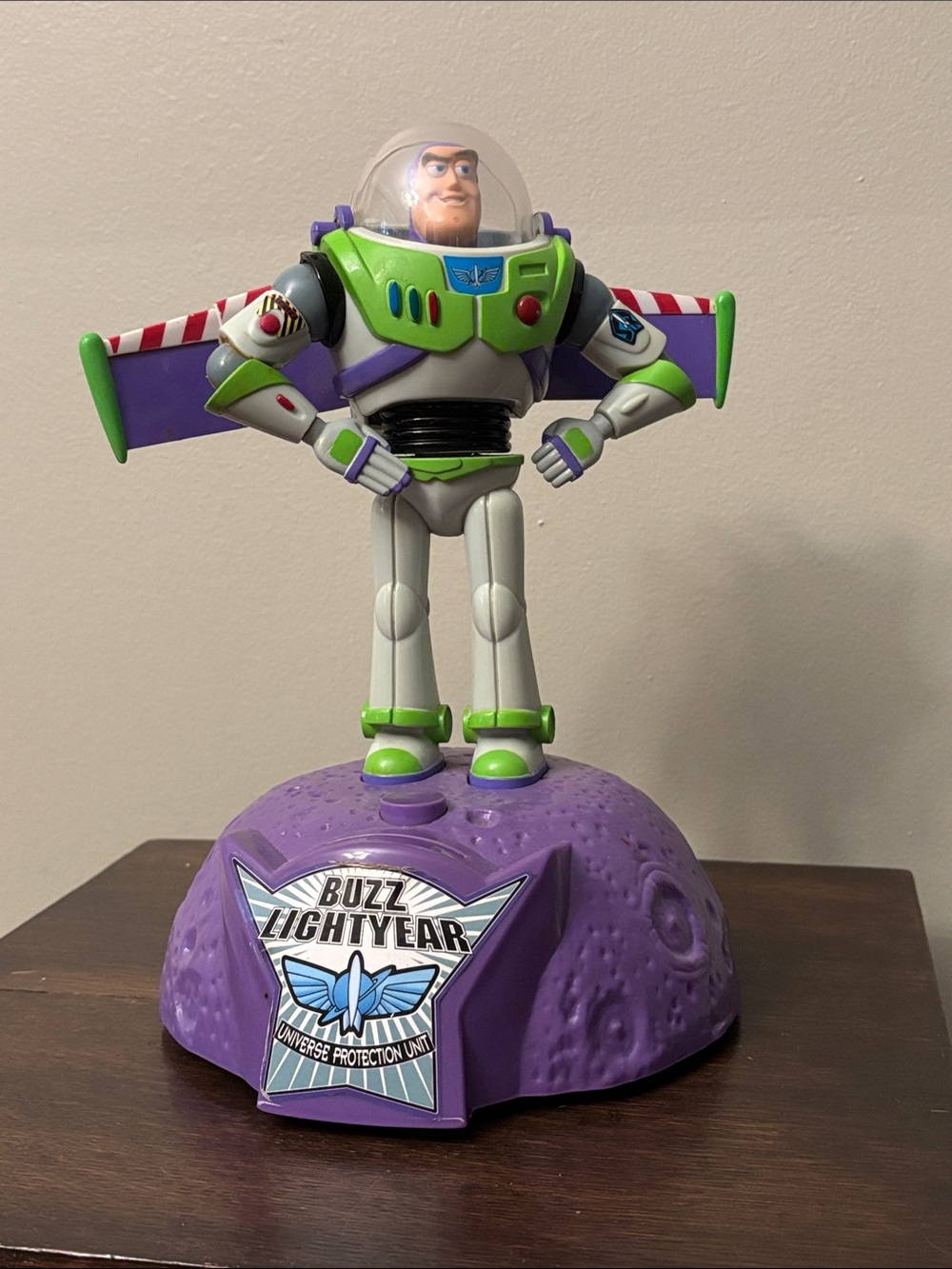 1995 VINTAGE TOY STORY BUZZ LIGHTYEAR ELECTRONIC TALKING BANK THINKWAY TOYS